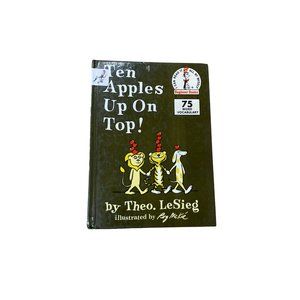 AS IS Vintage Ten apples up on top Dr. Suess hardcover easy reader book